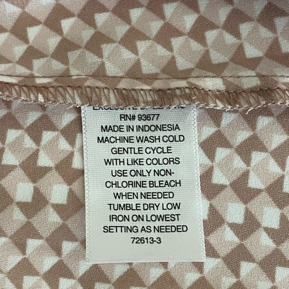 WORTHINGTON WOMAN Women's Top Geometric Pattern Size 2XBusiness Casual Office - Picture 5 of 7